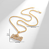 Alloy Full Crystal Rhinestone Crown with Word KING Pendant Necklaces for Unisex WGC5C6D-01-2