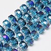 Electroplate Glass Beads Strands EGLA-Q083-10mm-A02-1