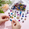 100Pcs UV Plating Acrylic European Beads OACR-UN0001-14-4