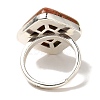 Natural & Synthetic Gemstone Adjustable Rings RJEW-H240-01S-5