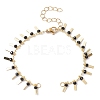 Glass Beaded Chains Bracelet Making AJEW-JB01150-45-1