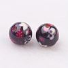 Spray Painted Resin Beads GLAA-F049-A23-2