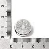 Tibetan Style Alloy Slide Charms Cabochon Settings PALLOY-Q341-04AS-LF-5