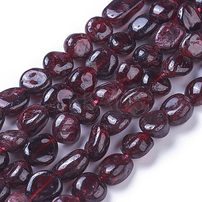 Natural Garnet Beads Strands G-P433-04-1