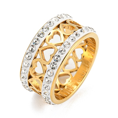 304 Stainless Steel Finger Rings for Women RJEW-Z016-01G-1