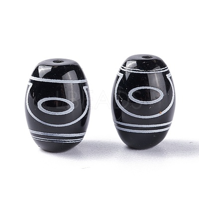 Tibetan Style dZi Beads TDZI-Z001-48-1