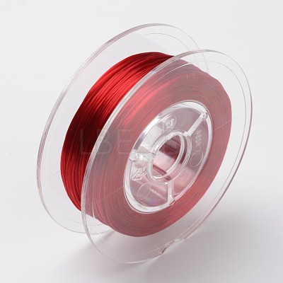 Japanese Eco-Friendly Dyed Flat Elastic Crystal String EW-F005-0.6mm-07-1