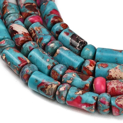 Dyed Synthetic Imperial Jasper Beads Strands GG-CBAA20A-02G-1