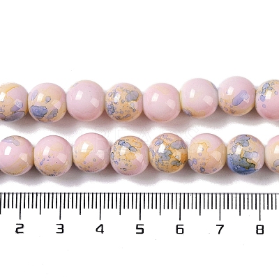 Baking Paint Glass Bead Strands GLAA-H031-01C-15-1