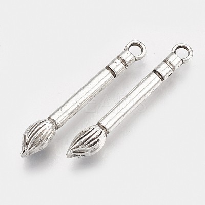 Tibetan Style Alloy Pendants for Teachers' Day TIBEP-T052-25AS-RS-1
