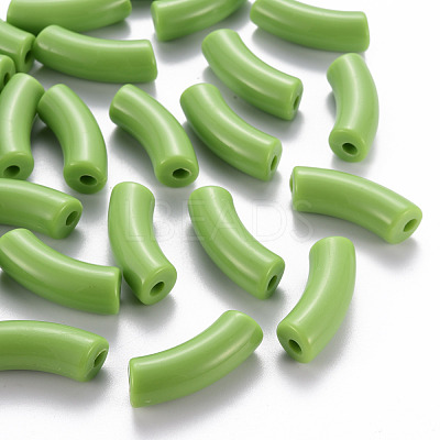 Opaque Acrylic Beads MACR-S372-001B-S031-1
