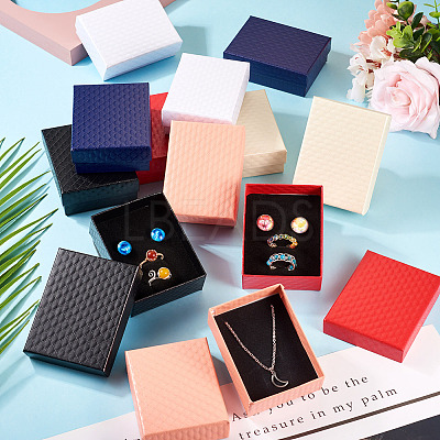 Rhombus Textured Cardboard Gift Storage Boxes CON-TAC0010-03A-06-1