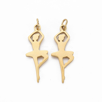 Ion Plating(IP) 316 Surgical Stainless Steel Pendants STAS-N097-082-NR-1