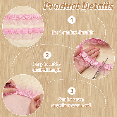 7.7~8M Stain Flower Lace Ribbon OCOR-FG0002-35B-1