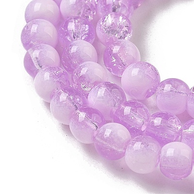 Crackle Glass Beads Strands GLAA-U001-4mm-04-1