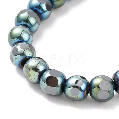 Electroplated Non-magnetic Synthetic Hematite Beads Strands G-G862-02A-1