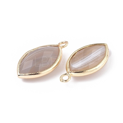 Natural Botswana Agate Pendants G-L514-023E-1
