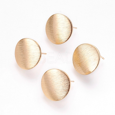 Brass Ear Stud Findings X-KK-S336-16G-1