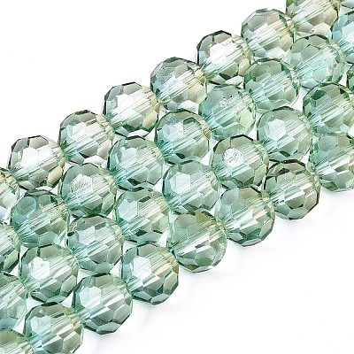 Baking Paint Transparent Glass Beads Strands DGLA-A035-T8mm-A11-1