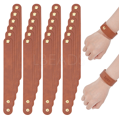 24Pcs 25MM Adjustable Leather Cord Bracelets DIY-OC0014-26-1