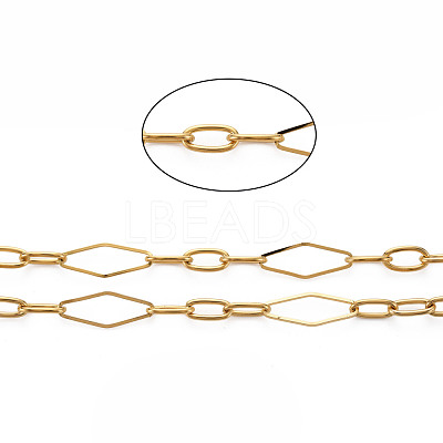 PVD Vacuum Plating 304 Stainless Steel Figaro Chains CHS-S008-013G-1