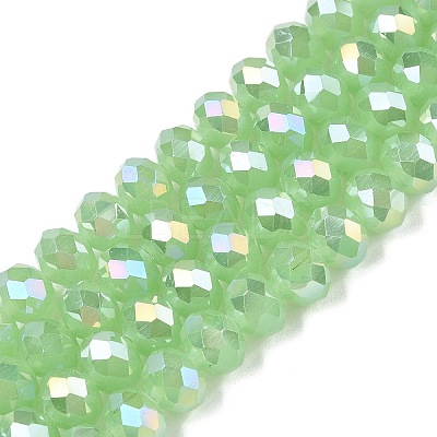 Electroplate Glass Beads Strands EGLA-A044-J8mm-B01-1
