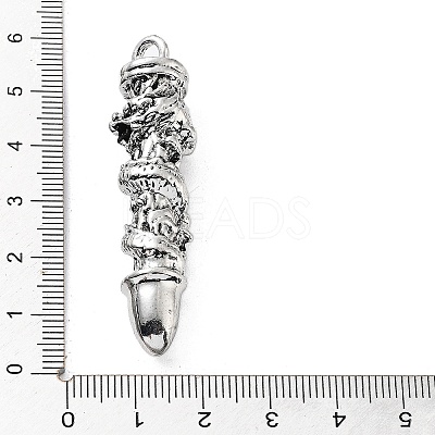 Tibetan Style Alloy Pendants TIBE-L012-039AS-10-1