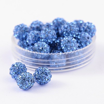 Pave Disco Ball Beads RB-H258-8MM-211-1