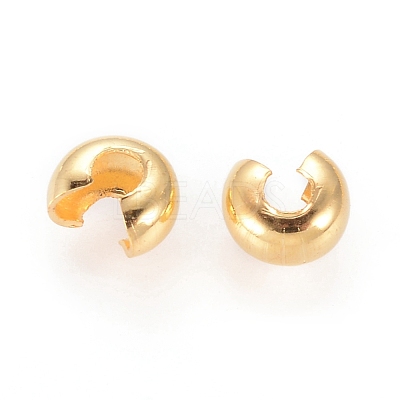 Iron Crimp Beads Covers IFIN-H028-G-1