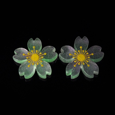 Luminous Resin Cabochons X-RESI-G030-01A-1