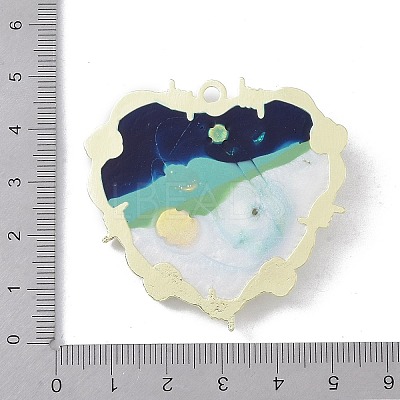 Rack Plating Alloy Enamel Pendants FIND-I038-16C-1