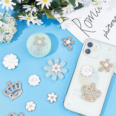 Alloy Rhinestone Cabochons PALLOY-OC0002-15LG-1
