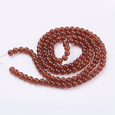 Crackle Glass Beads Strands X-CCG-Q001-6mm-16-1