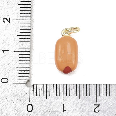 Brass Enamel Pendants LS-KK-Z144-01G-01-1