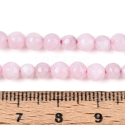 Dyed Natural White Jade Beads Strands X-G-T139-4mm-60-04-1