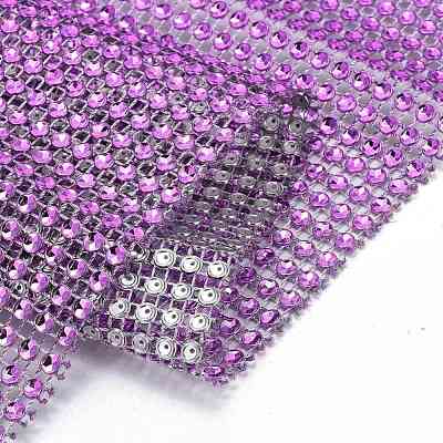 24 Rows Plastic Diamond Mesh Wrap Roll DIY-L049-05A-1