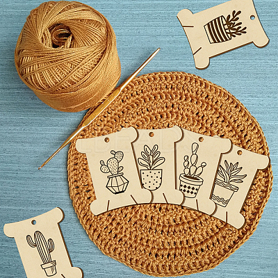 14Pcs 14 Style Plywood Thread Winding Boards WOOD-WH0060-03-1