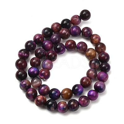 Natural Tiger Eye Beads Strands G-F591-18-8mm-10-1