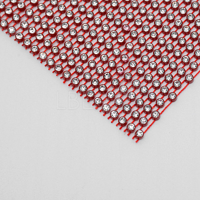Plastic Elasticity Rhinestone Net LS-KY-WH0020-86G-1