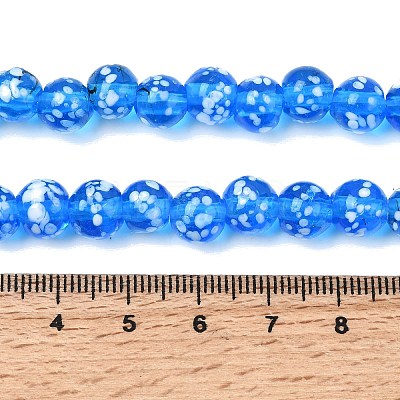 Handmade Lampwork Beads Strands LAMP-H071-01B-10-1