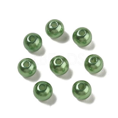Imitation Pearl Acrylic Beads PL609-08-1