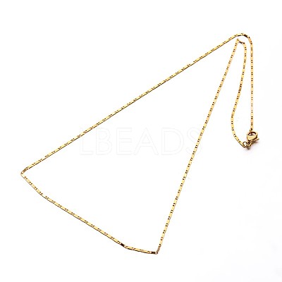 304 Stainless Steel Mariner Link Chain Necklaces NJEW-O058-14G-1