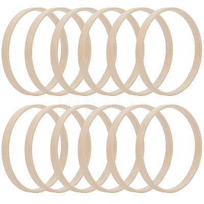 12Pcs Bamboo Embroidery Hoop FIND-SC0015-73B-1