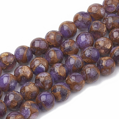 Natural Chalcedony Beads Strands G-S333-10mm-014A-1