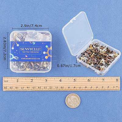 Brass Ice Pick Pinch Bails KK-SC0001-34-1