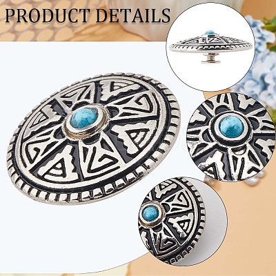 10 Sets Zinc Alloy Decorative Rivets BUTT-GF0001-20-1