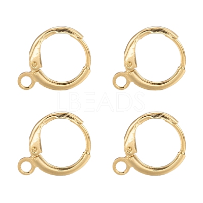 Brass Huggie Hoop Earring Findings KK-L179-04G-1