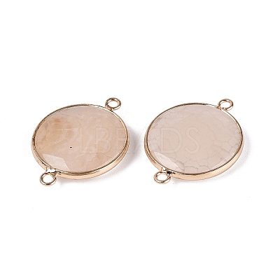 Natural Agate Connector Charms G-Q606-52G-1