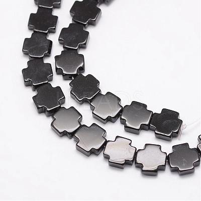 Natural Dyed & Heated Black Onyx Beads Strands G-O158-C-01-1