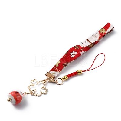 Brass Pendant Keychains HJEW-WH0039-15E-1